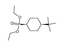(4-tert-Butyl-cyclohexyl)-phosphonic acid diethyl ester结构式