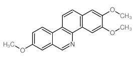 Benzo[c]phenanthridine,2,3,8-trimethoxy-结构式