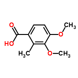 2-甲基-3,4-二甲氧基苯甲酸结构式