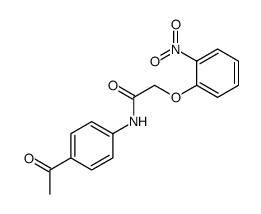 N-(4-acetylphenyl)-2-(2-nitrophenoxy)acetamide Structure