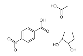acetic acid,(1R,2R)-cyclopentane-1,2-diol,4-nitrobenzoic acid Structure