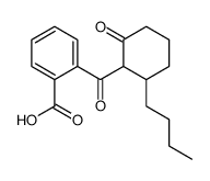 2-(2-butyl-6-oxocyclohexanecarbonyl)benzoic acid Structure