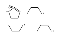 tributyl(cyclopent-2-en-1-yl)stannane结构式