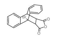 9-bromo-9,10-dihydro-9,10-ethano-anthracene-11,12-dicarboxylic acid-anhydride结构式