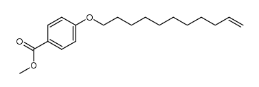 4-undec-10-enyloxybenzoic acid methyl ester Structure