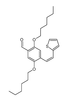 2,5-dihexoxy-4-(2-thiophen-2-ylethenyl)benzaldehyde Structure