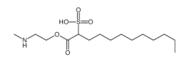 1-[2-(methylamino)ethoxy]-1-oxododecane-2-sulfonic acid Structure