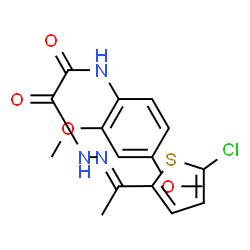 Acetic acid, [(2,4-dimethoxyphenyl)amino]oxo-, [1-(5-chloro-2-thienyl)ethylidene]hydrazide (9CI) Structure