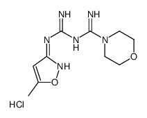 N'-[N'-(5-methyl-1,2-oxazol-3-yl)carbamimidoyl]morpholine-4-carboximidamide,hydrochloride Structure