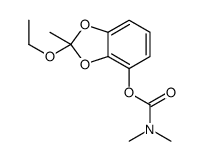 (2-ethoxy-2-methyl-1,3-benzodioxol-4-yl) N,N-dimethylcarbamate结构式