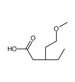 (3S)-3-ethyl-5-methoxypentanoic acid结构式