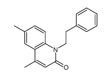 4,6-dimethyl-1-(2-phenylethyl)quinolin-2-one结构式