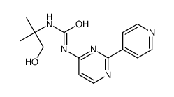 1-(1-hydroxy-2-methylpropan-2-yl)-3-(2-pyridin-4-ylpyrimidin-4-yl)urea Structure