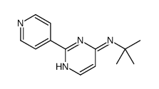 N-tert-butyl-2-pyridin-4-ylpyrimidin-4-amine结构式