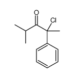 2-chloro-4-methyl-2-phenylpentan-3-one Structure
