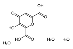 3-hydroxy-4-oxopyran-2,6-dicarboxylic acid,trihydrate结构式