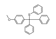 1-[diphenyl(phenylsulfanyl)methyl]-4-methoxybenzene Structure