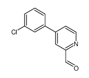 4-(3-chlorophenyl)pyridine-2-carbaldehyde结构式