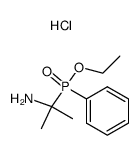 (α-amino-isopropyl)-phenyl-phosphinic acid ethyl ester, hydrochloride Structure