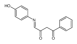 4-(4-hydroxyphenyl)imino-1-phenylbutane-1,3-dione结构式