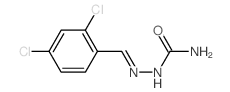 2,4-Dichlorobenzaldehyde semicarbazone结构式