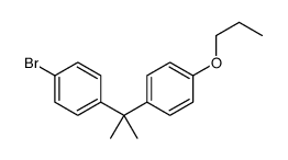 1-bromo-4-[2-(4-propoxyphenyl)propan-2-yl]benzene结构式