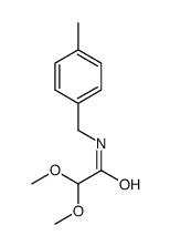 2,2-dimethoxy-N-[(4-methylphenyl)methyl]acetamide结构式