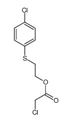 2-(4-chlorophenyl)sulfanylethyl 2-chloroacetate结构式