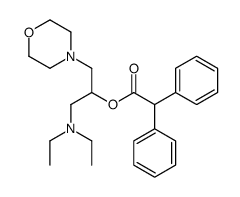 [1-(diethylamino)-3-morpholin-4-ylpropan-2-yl] 2,2-diphenylacetate结构式