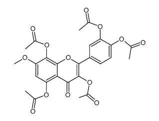 3,3',4',5,8-Pentaacetoxy-7-methoxyflavon Structure