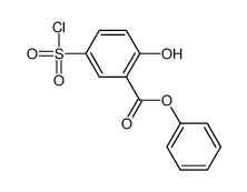 phenyl 5-chlorosulfonyl-2-hydroxybenzoate Structure