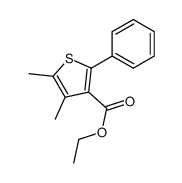 ethyl 4,5-dimethyl-2-phenylthiophene-3-carboxylate结构式