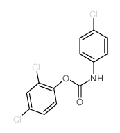 Carbanilic acid,p-chloro-, 2,4-dichlorophenyl ester (8CI)结构式