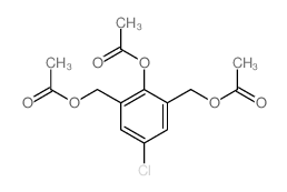 1,3-Benzenedimethanol,2-(acetyloxy)-5-chloro-, 1,3-diacetate结构式