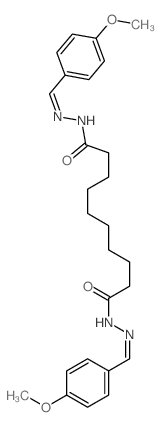 Decanedioic acid, 1,10-bis[2-[(4-methoxyphenyl)methylene]hydrazide] picture