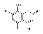 2H-1-Benzopyran-2-one,4,7,8-trihydroxy-5-methyl-(9CI) structure