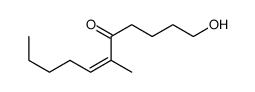 1-hydroxy-6-methylundec-6-en-5-one Structure