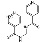 N-[(pyridine-4-carbothioylamino)methyl]pyridine-4-carbothioamide,hydrate Structure