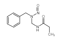 Propionamide, N-((N-nitrosobenzylamino)methyl)-结构式