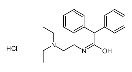 2-[(2,2-diphenylacetyl)amino]ethyl-diethylazanium,chloride Structure