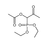 (1-diethoxyphosphoryl-2-oxopropyl) acetate Structure