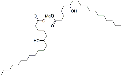 Bis(6-hydroxyoctadecanoic acid)magnesium salt Structure
