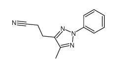 3-(5-methyl-2-phenyltriazol-4-yl)propanenitrile Structure