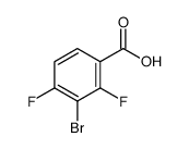 3-溴-2,4-二氟苯甲酸结构式