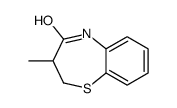 3-methyl-3,5-dihydro-2H-1,5-benzothiazepin-4-one结构式