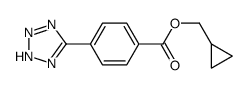 cyclopropylmethyl 4-(2H-tetrazol-5-yl)benzoate结构式