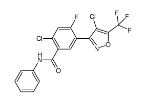 N-phenyl 2-chloro-4-fluoro-5-[(4-chloro-5-trifluoromethyl)isoxazole-3-yl]benzamide Structure