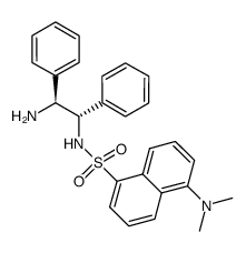 (S,S)-5-dimethylamino-naphthalene-1-sulfonic acid (2-amino-1,2-diphenyl-ethyl)-amide Structure