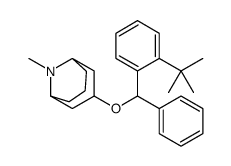 3-[(2-tert-butylphenyl)-phenylmethoxy]-9-methyl-9-azabicyclo[3.3.1]nonane结构式