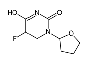 5-fluoro-1-(oxolan-2-yl)-1,3-diazinane-2,4-dione结构式